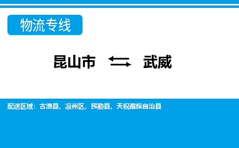 昆山市到武威物流公司-昆山市到武威的物流专线运费_回程车时效几天