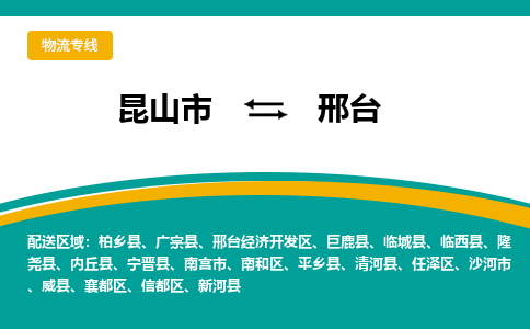 昆山市到邢台物流公司-昆山市到邢台的物流专线运费_回程车时效几天