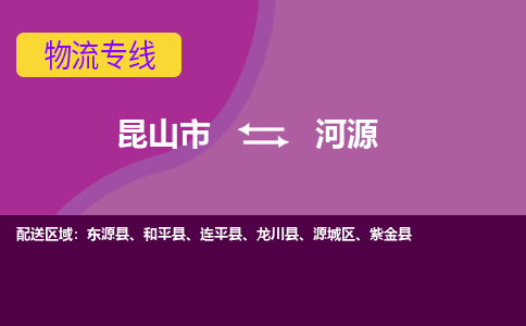 昆山市到河源物流公司-昆山市到河源的物流专线运费_回程车时效几天