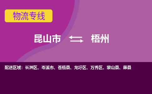 昆山市到梧州物流公司-昆山市到梧州的物流专线运费_回程车时效几天