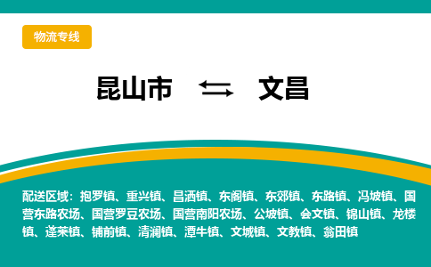 昆山市到文昌物流公司-昆山市到文昌的物流专线运费_回程车时效几天