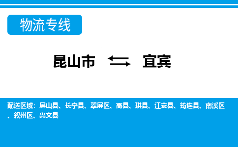 昆山市到宜宾物流公司-昆山市到宜宾的物流专线运费_回程车时效几天