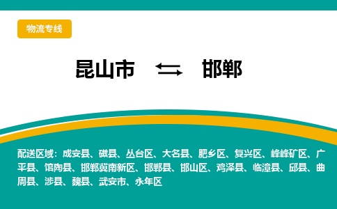 昆山市到邯郸物流公司-昆山市到邯郸的物流专线运费_回程车时效几天