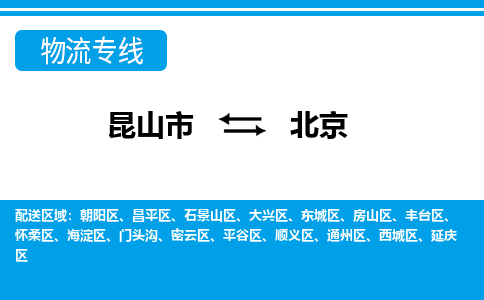 昆山市到北京物流公司-昆山市到北京的物流专线运费_回程车时效几天