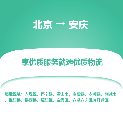 北京到安庆专线物流运输价格-北京到安庆物流公司