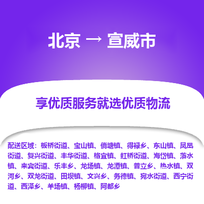 北京到宣威市精品物流专线-北京到宣威市物流公司值得信赖